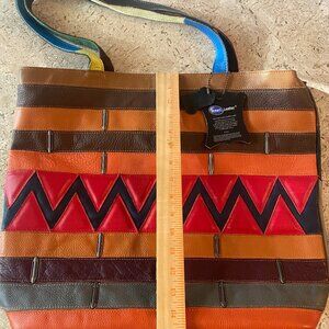 SOLD Gorgeous NWT all leather tote bag by Ameri Leather